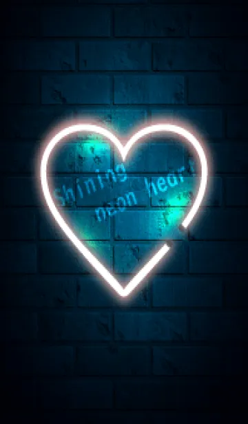 [LINE着せ替え] Shining neon heart 17の画像1