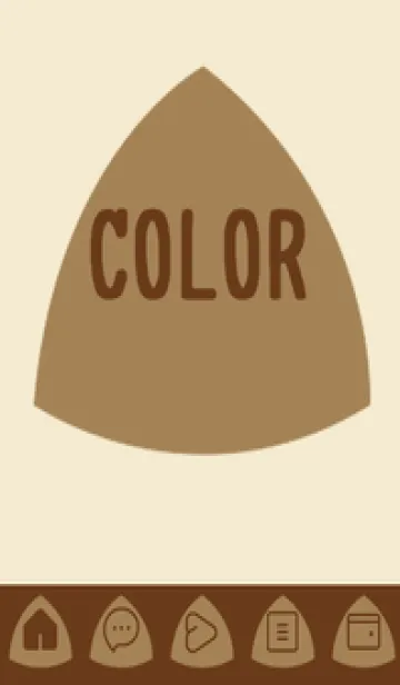 [LINE着せ替え] beige color L40の画像1