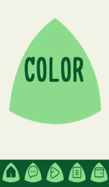 [LINE着せ替え] green color L71の画像1