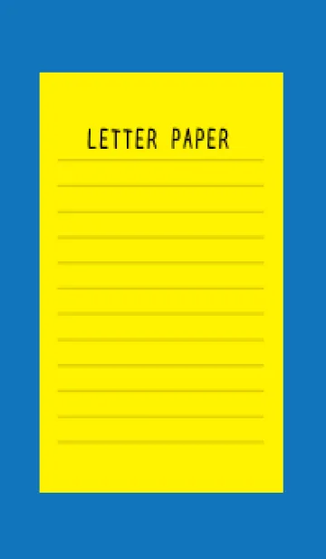 [LINE着せ替え] カラー便箋/イエロー/ブルー/ホワイトの画像1