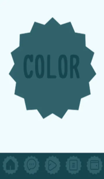 [LINE着せ替え] blue color M38の画像1