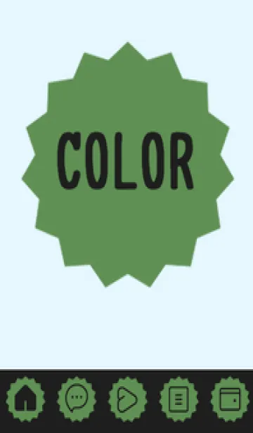 [LINE着せ替え] blue color M39の画像1