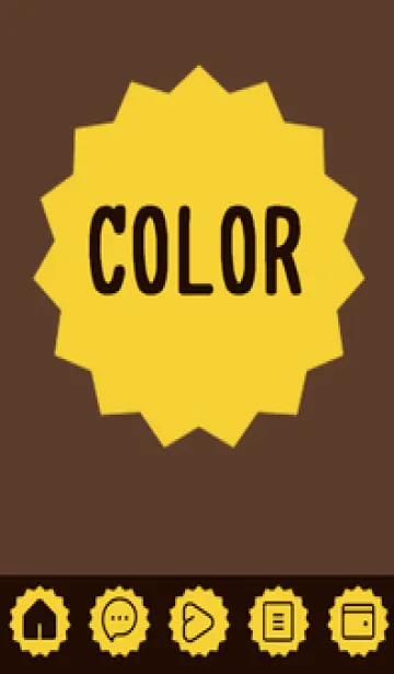 [LINE着せ替え] brown color M36の画像1