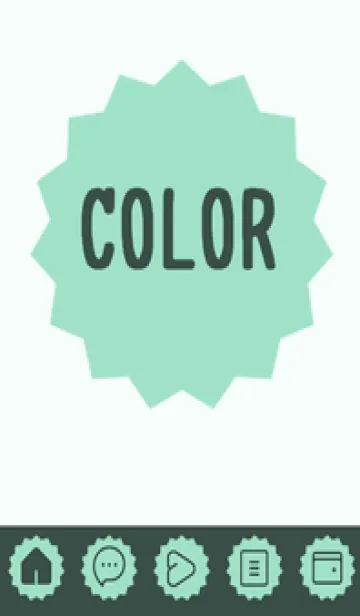 [LINE着せ替え] green color M75の画像1