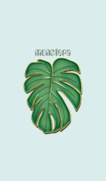 [LINE着せ替え] Enamel Pin monstera 4の画像1