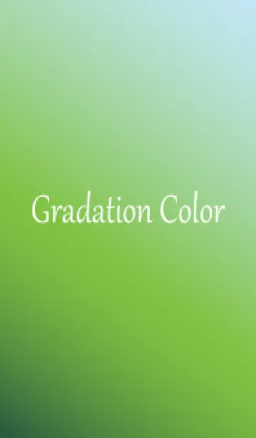 [LINE着せ替え] Gradation Color *Green 6*の画像1