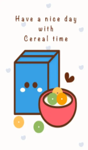 [LINE着せ替え] My happy cereal time 2の画像1