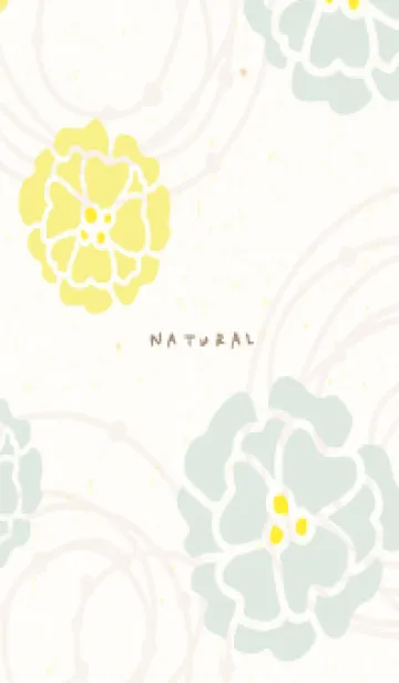 [LINE着せ替え] くすみカラー 波紋 花24の画像1