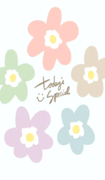 [LINE着せ替え] 北欧風 お花9の画像1