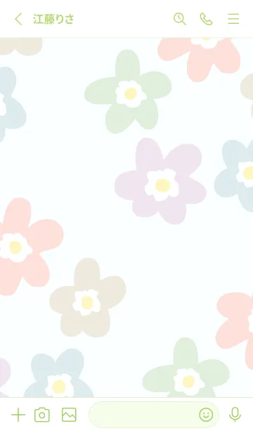 [LINE着せ替え] 北欧風 お花9の画像2