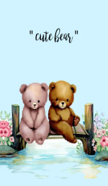 [LINE着せ替え] cute bear mingkiiの画像1