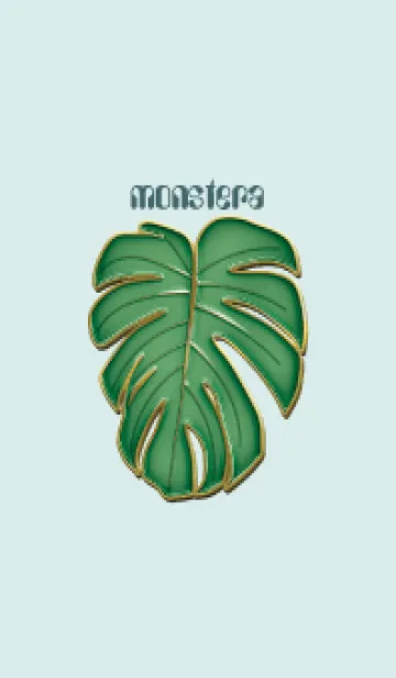 [LINE着せ替え] Enamel Pin monstera 5の画像1