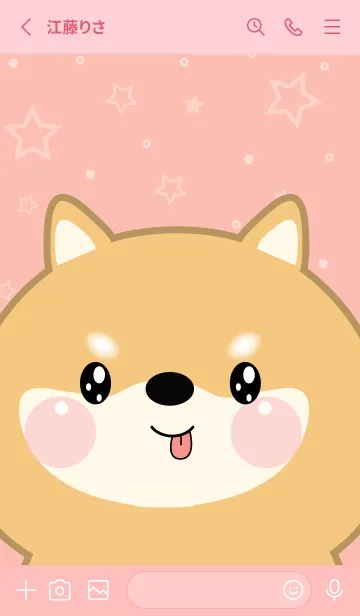 [LINE着せ替え] Simple Cute Face Shiba Inu (JP)の画像2