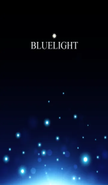 [LINE着せ替え] BLUE LIGHT-BLACKの画像1