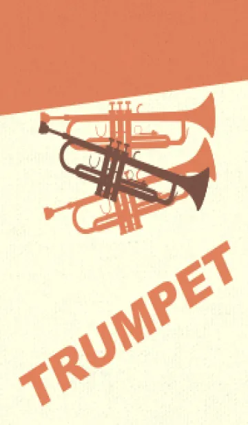 [LINE着せ替え] Trumpet CLR コーヒーブラウンの画像1