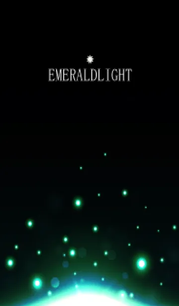 [LINE着せ替え] EMERALD LIGHT-BLACKの画像1