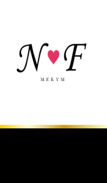 [LINE着せ替え] LOVE INITIAL-N&F イニシャル 4の画像1