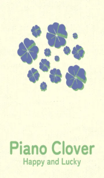 [LINE着せ替え] Piano clover サルビアブルーの画像1