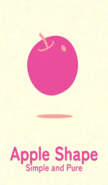 [LINE着せ替え] りんご型のきせかえ ディープシェルピンクの画像1