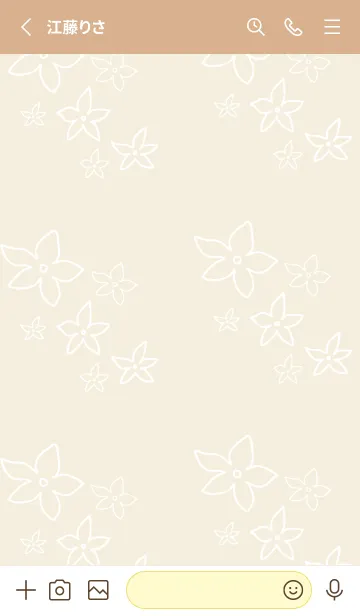 [LINE着せ替え] 白い線の小さい花7の画像2