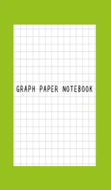 [LINE着せ替え] 方眼紙の着せかえ/黒線/リーフグリーンの画像1