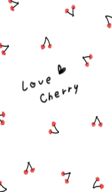 [LINE着せ替え] シンプル♡ラブチェリー01の画像1