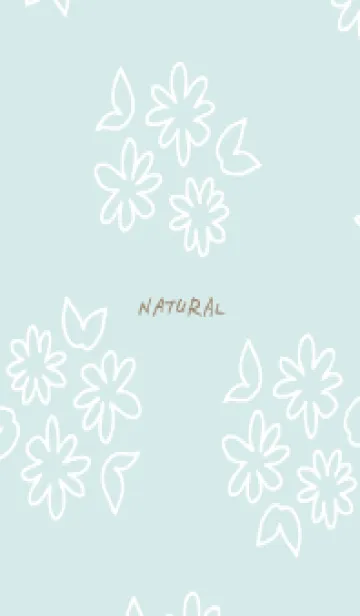 [LINE着せ替え] 白い線の丸い花19の画像1