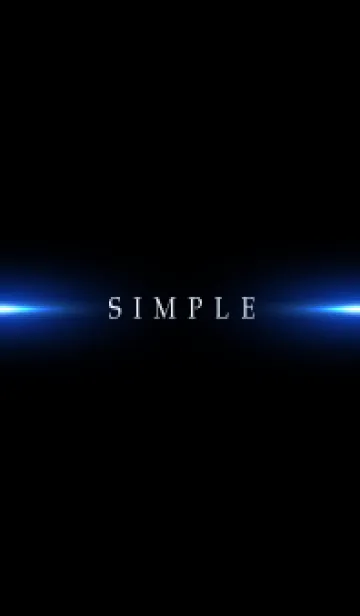 [LINE着せ替え] SIMPLE BLUE LIGHT -BLACK- 4の画像1