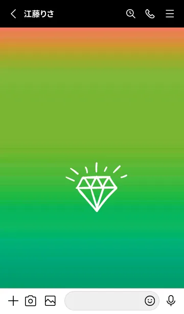 [LINE着せ替え] グラデーション ダイアモンド  301の画像2