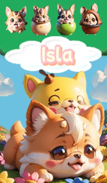 Isla Chihuahua green01の着せ替えメイン画像