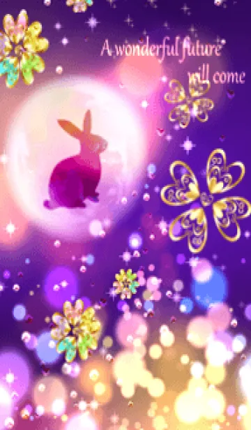 [LINE着せ替え] うさぎの強運引き寄せ最強厄除けパワー6の画像1