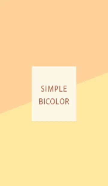 [LINE着せ替え] BICOLOR♡オレンジ×イエローの画像1