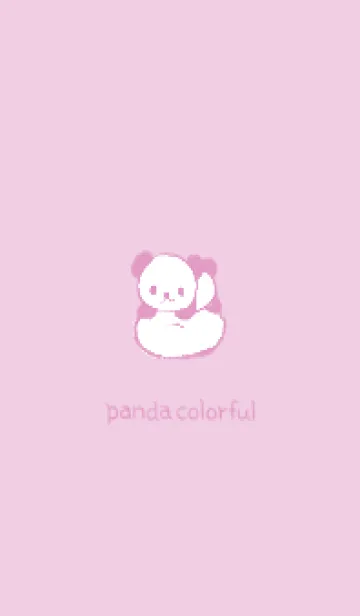 [LINE着せ替え] Panda colorful -- Light purpleの画像1