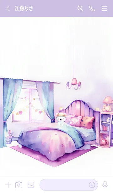[LINE着せ替え] little bear bedroomの画像2