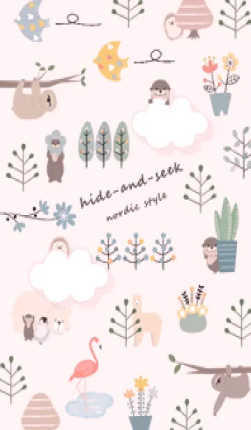 [LINE着せ替え] pink♡かくれんぼ10_1の画像1