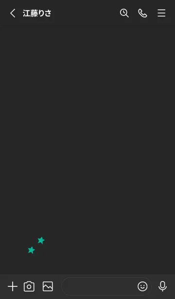 [LINE着せ替え] ねことお星さま(black2-06)の画像2