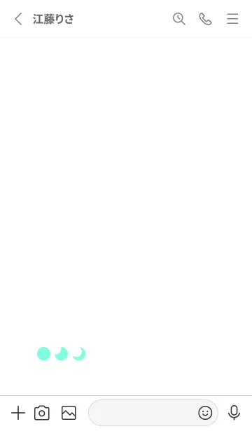 [LINE着せ替え] 三日月(white4-05)の画像2