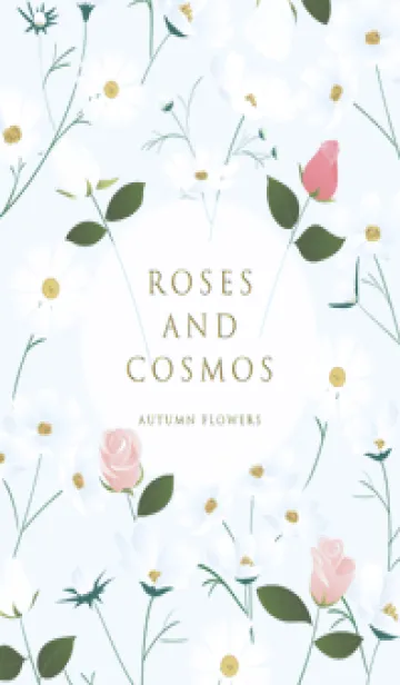 [LINE着せ替え] blue♡薔薇とコスモス16_1の画像1