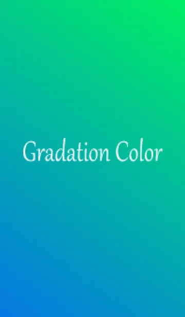 [LINE着せ替え] Gradation Color *Blue&Green 2*の画像1