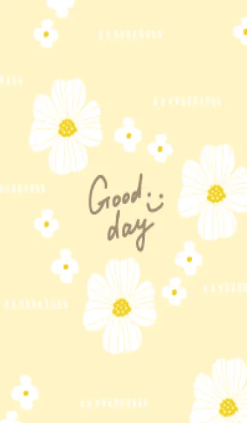 [LINE着せ替え] かわいい 2種の白い花13の画像1