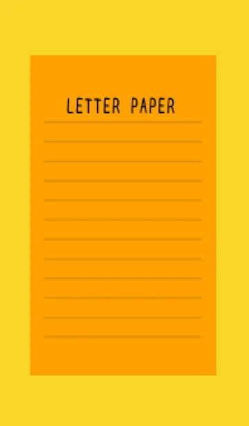 [LINE着せ替え] カラー便箋/オレンジ/イエロー/レッドの画像1