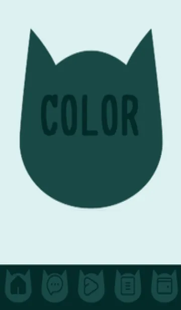 [LINE着せ替え] green color N80の画像1