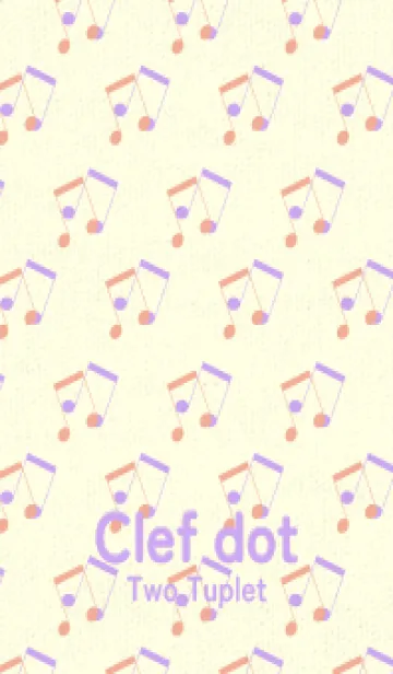 [LINE着せ替え] 2連符柄  一斤染の画像1