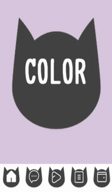 [LINE着せ替え] purple color N40の画像1