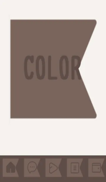 [LINE着せ替え] beige color O36の画像1