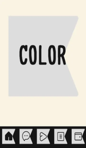 [LINE着せ替え] beige color O38の画像1