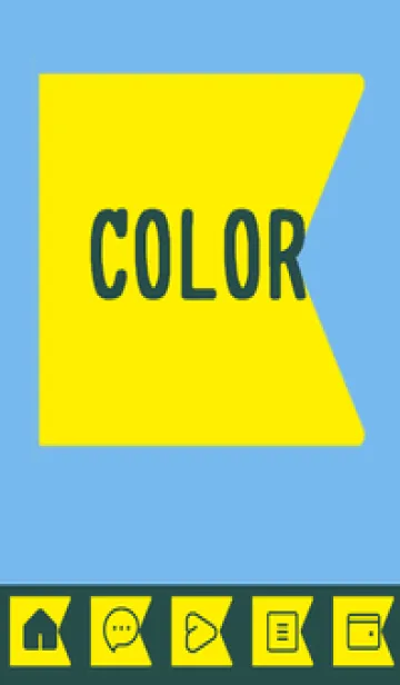 [LINE着せ替え] blue color O36の画像1