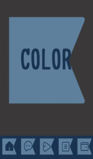 [LINE着せ替え] blue color O40の画像1