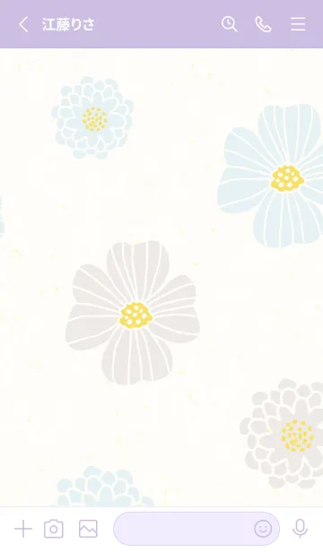 [LINE着せ替え] くすみカラー 可愛い花28の画像2