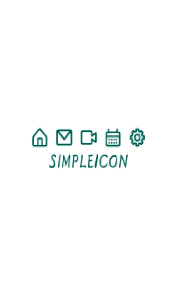 [LINE着せ替え] SIMPLE ICON -WHITE- 86の画像1